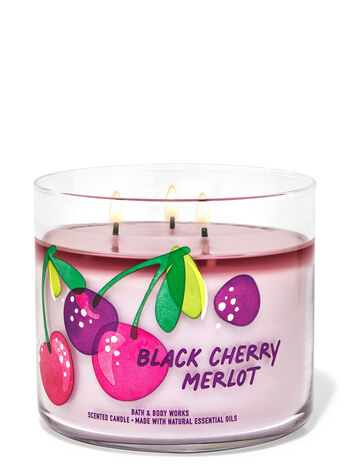 Black Cherry Merlot 3-Wick Candle 3-Wick Candle
