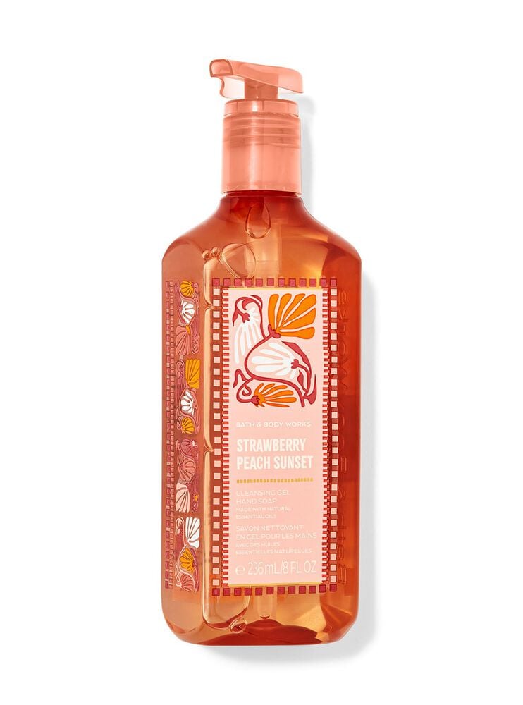 Strawberry Peach Sunset Cleansing Gel Hand Soap Cleansing Gel Hand Soap