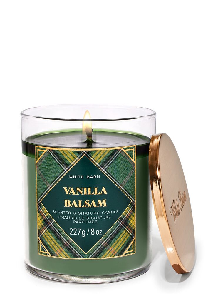 Vanilla Balsam Signature Single Wick Candle Signature Single Wick Candle
