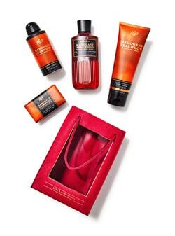 Mahogany Teakwood Gift Bag Set Mahogany Teakwood Gift Bag Set