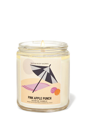 Pink Apple Punch Single Wick Candle Single Wick Candle