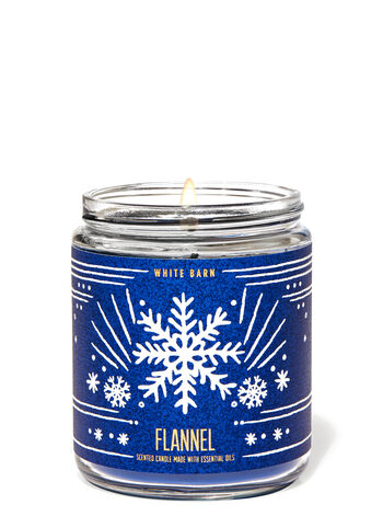Flannel Single Wick Candle Single Wick Candle