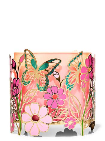 Butterflies In The Garden 3-Wick Candle Holder Candle Holder