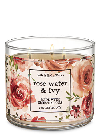 Rose Water & Ivy 3-Wick Candle 3-Wick Candle