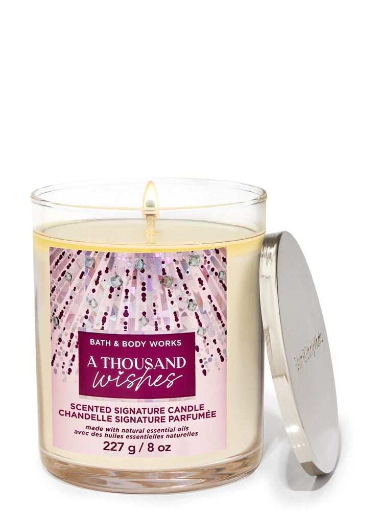 A Thousand Wishes Single Wick Candle Single Wick Candle