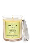 White Tea & Sage Single Wick Candle image number null