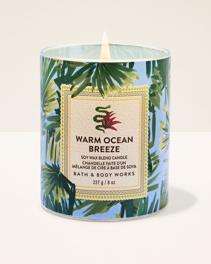 Warm Ocean Breeze Single Wick Candle Single Wick Candle