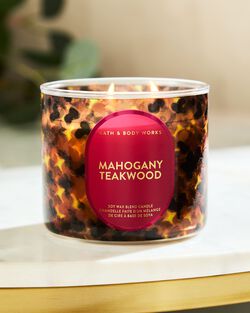 Mahogany Teakwood 3-Wick Candle image number null
