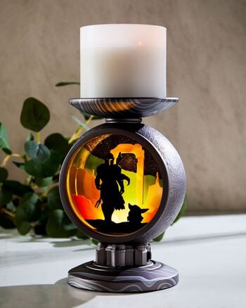 The Mandalorian Light-Up Pedestal 3-Wick Candle Holder 3-Wick Candle Holder