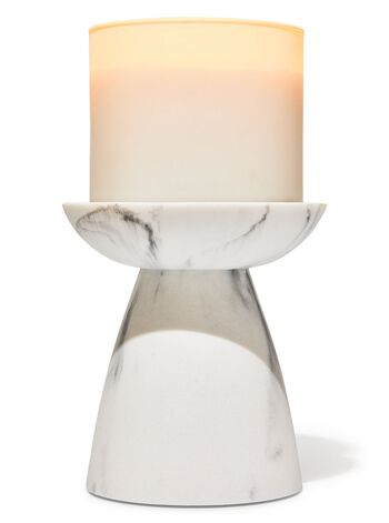 Marble Pedestal 3-Wick Candle Holder 3-Wick Candle Holder