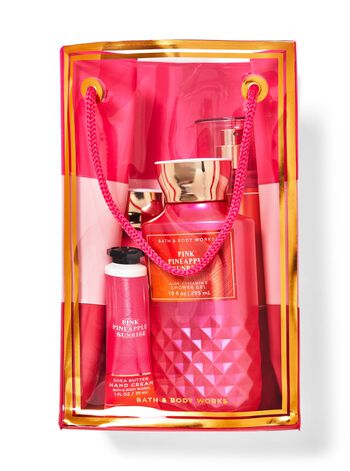 Pink Pineapple Sunrise Gift Bag Set Gift Bag Set