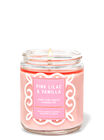 Pink Lilac & Vanilla Single Wick Candle image number null