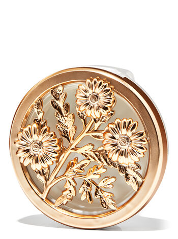 Golden Florals Visor Clip Car Fragrance Holder