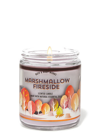 Marshmallow Fireside Single Wick Candle Single Wick Candle