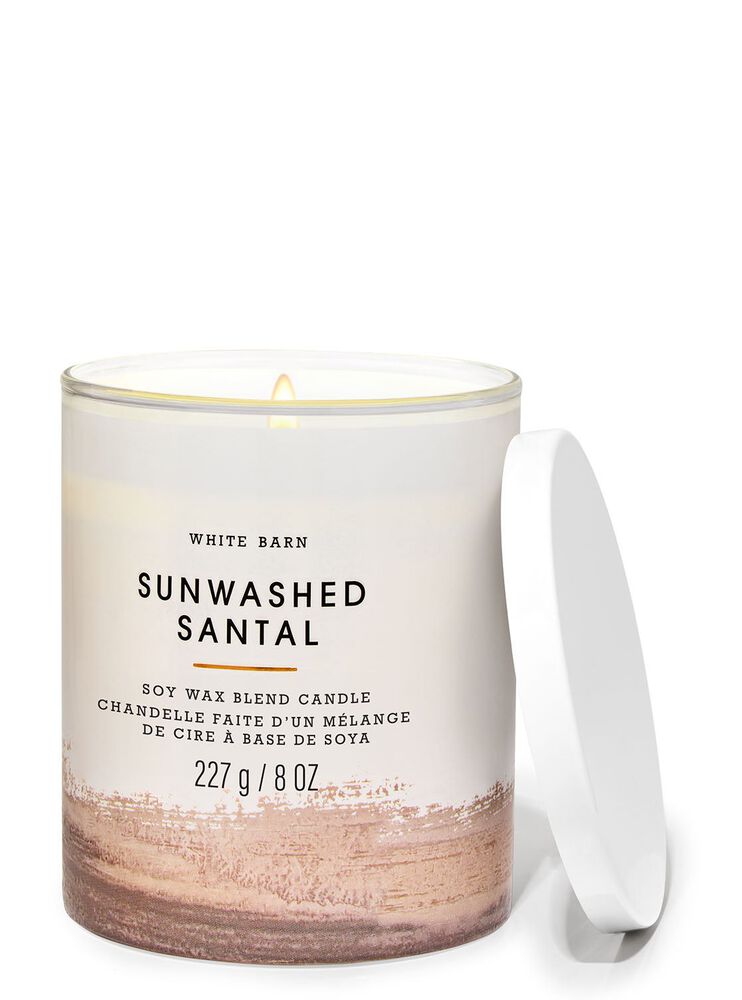Sun-Washed Santal Single Wick Candle Single Wick Candle