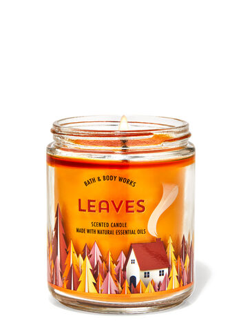 Leaves Single Wick Candle Single Wick Candle