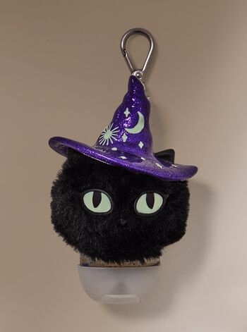 Glow-in-the-Dark Black Cat Pom PocketBac Holder