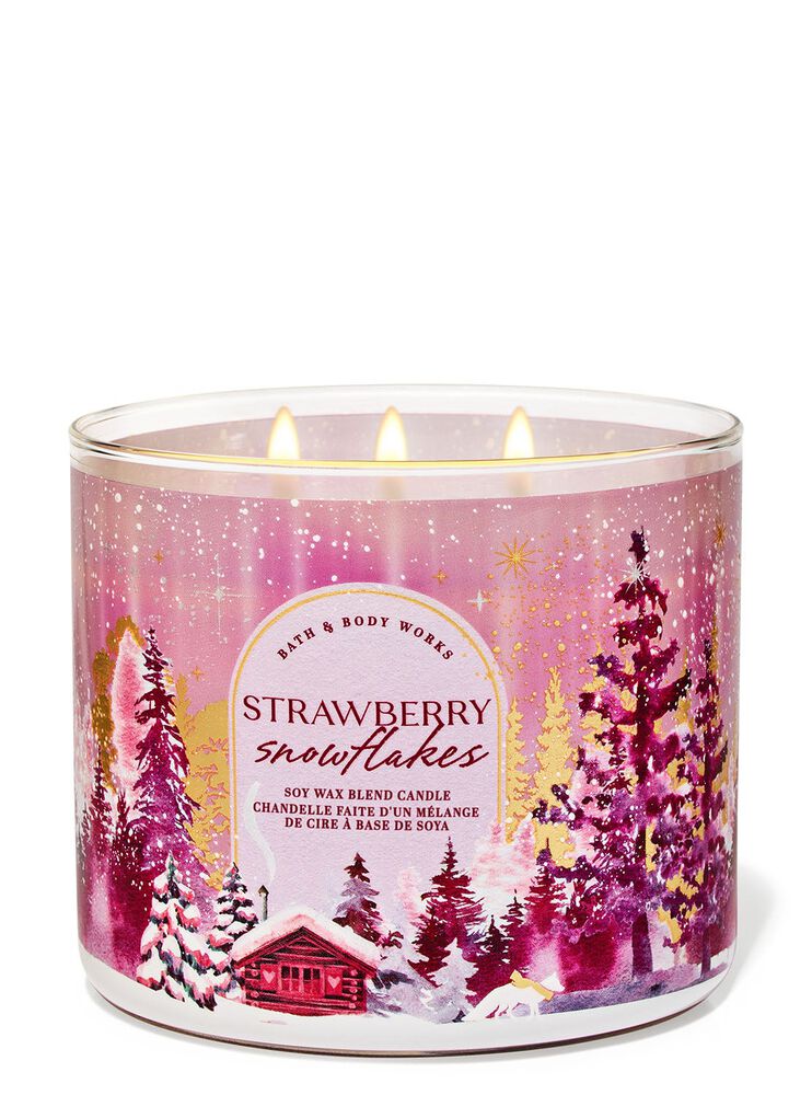 Strawberry Snowflakes 3-Wick Candle 3-Wick Candle