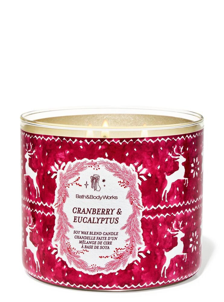 Cranberry & Eucalyptus 3-Wick Candle 3-Wick Candle