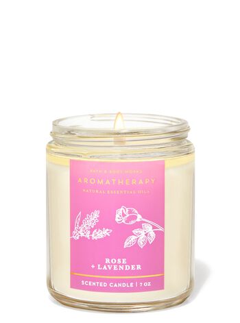 Rose Lavender Single Wick Candle Single Wick Candle