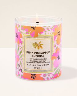 Pink Pineapple Sunrise Single Wick Candle image number null