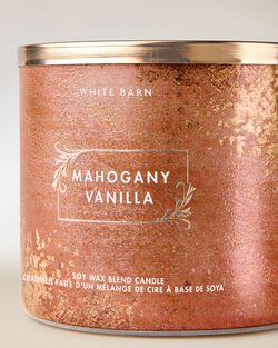 Mahogany Vanilla 3-Wick Candle image number null