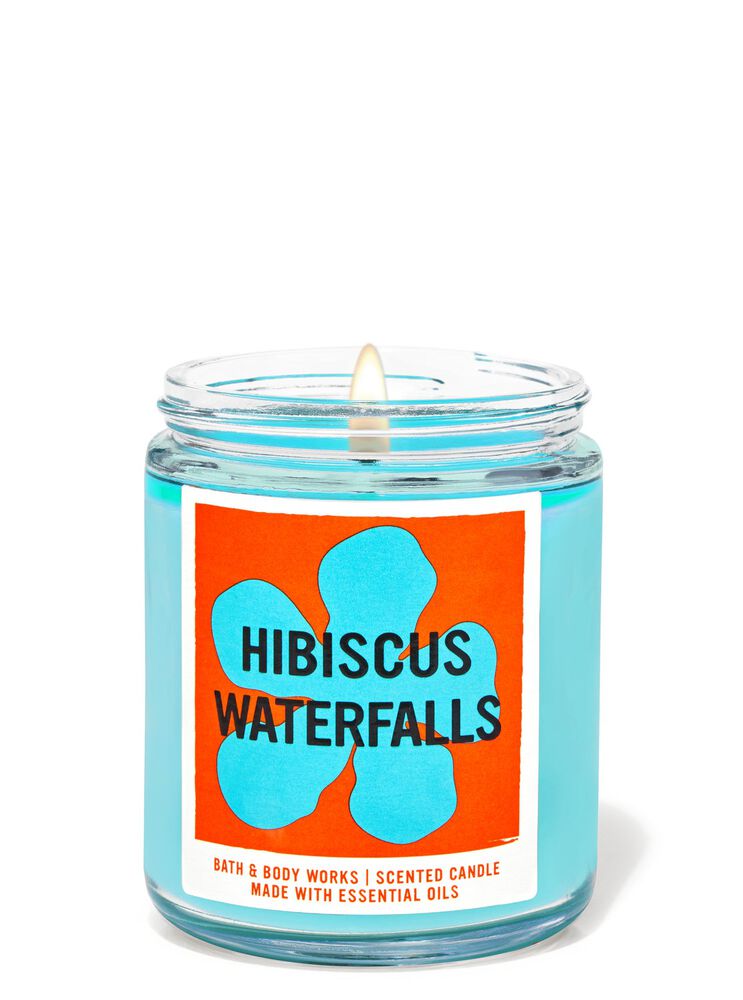 Hibiscus Waterfalls Single Wick Candle Single Wick Candle