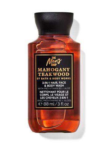 Mahogany Teakwood Travel Size Body Wash Travel Size Body Wash