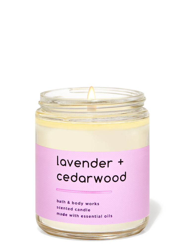 Lavender Cedarwood Single Wick Candle Single Wick Candle