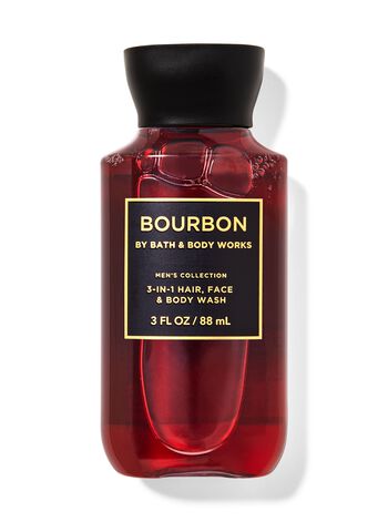 Bourbon Travel Size 3-in-1 Hair, Face & Body Wash Travel Size 3-in-1 Hair, Face & Body Wash
