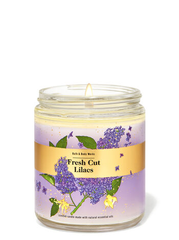 Fresh Cut Lilacs Single Wick Candle Single Wick Candle