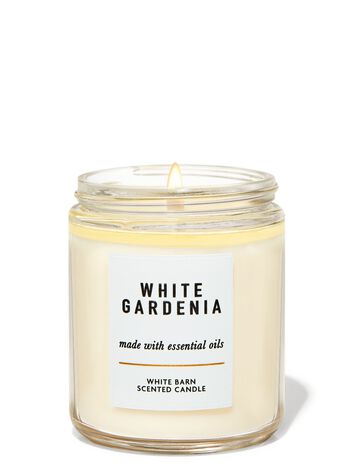 White Gardenia Single Wick Candle Single Wick Candle