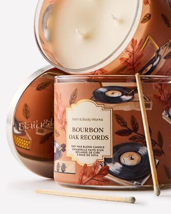 Bourbon Oak Records 3-Wick Candle 3-Wick Candle