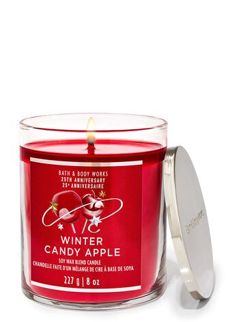 Winter Candy Apple Single Wick Candle Single Wick Candle