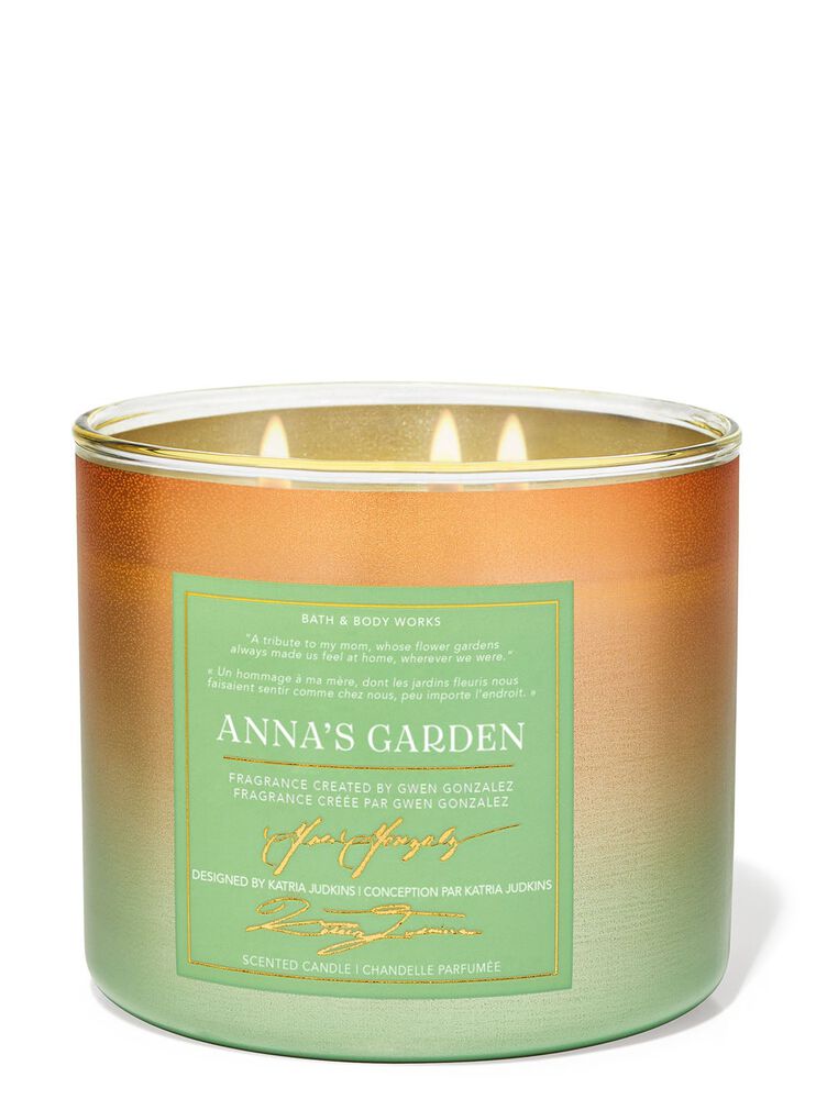 Bougie Parfumée Bath And Body Works - Veranda Garden - 3 Mèches - Neuve