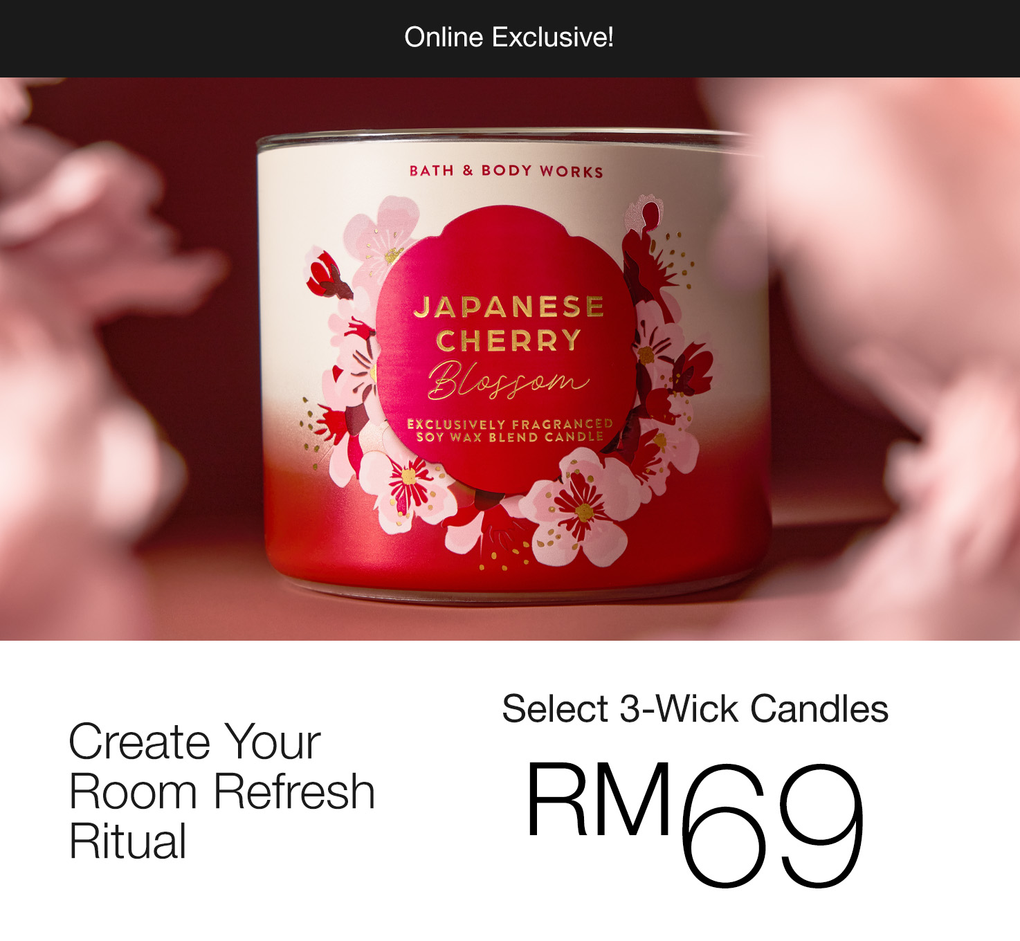 Select 3-Wick Candles, Buy 1 for RM69