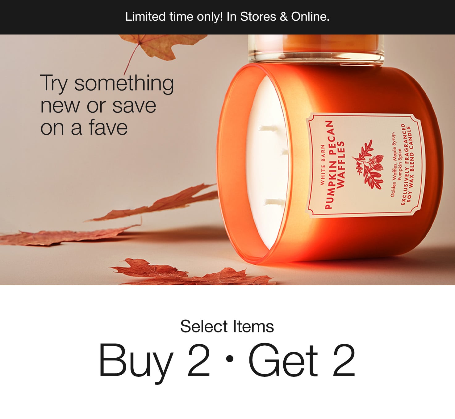 Select Items, Buy 2 Get 2 Free