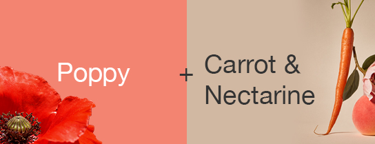 Poppy + Carrot & Nectarine